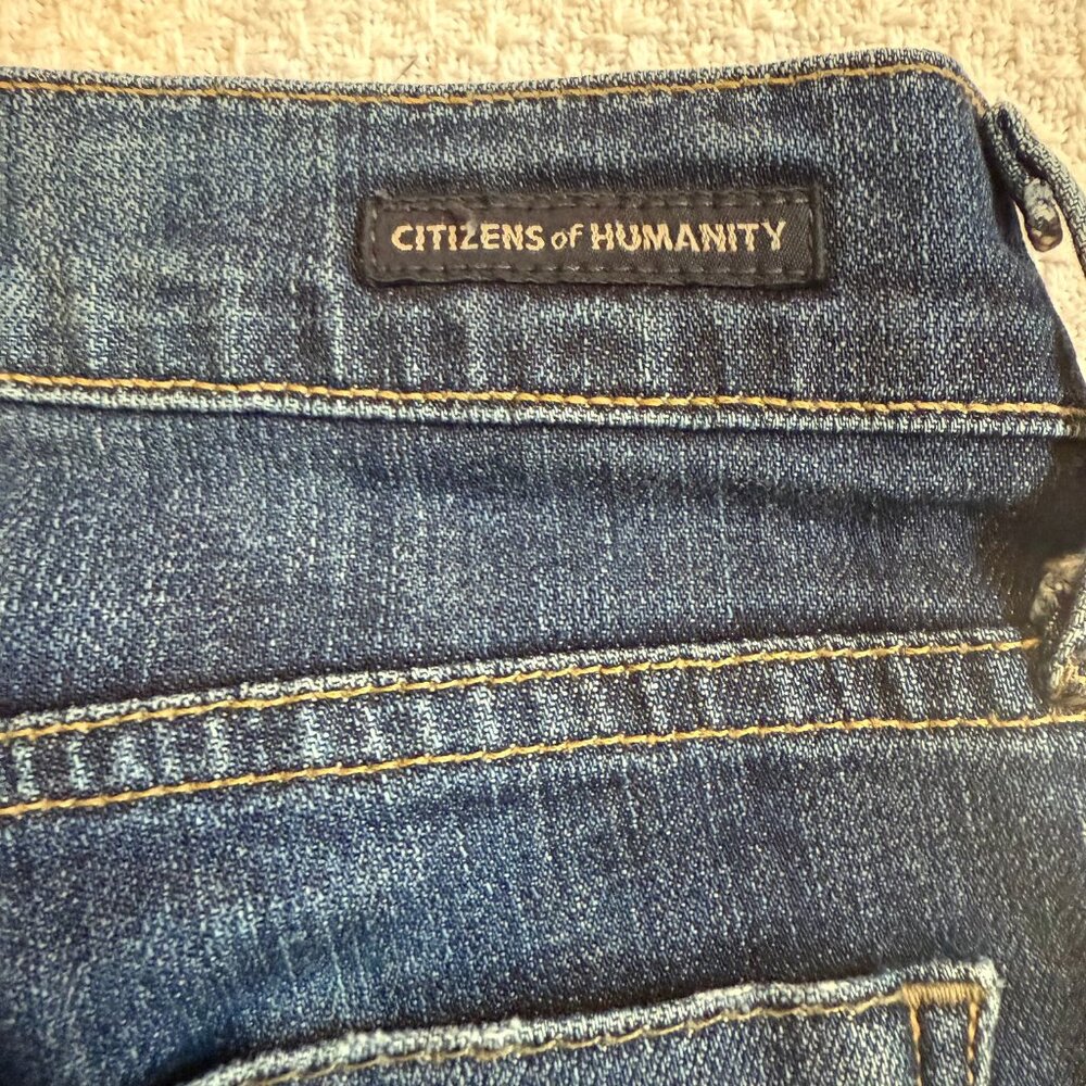 Citizens of Humanity Ava Low Rise Straight Leg Jeans Dark Wash 28 EUC - Picture 9 of 11